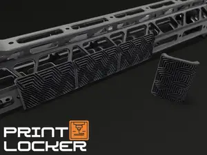 (Snap In) M-LOK Rail Covers Chevron Grip