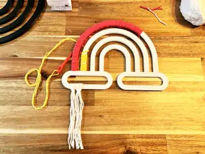 Macrame Rainbow Frame