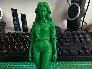 Full Body Office Girl