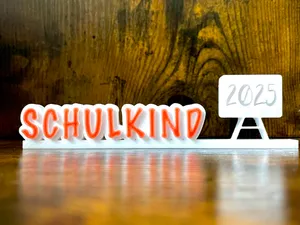 Tischaufsteller "Schulkind 2025"