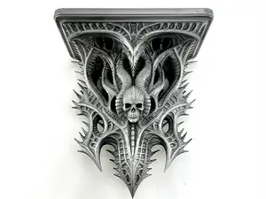 Death Metal Giger Shelf - Extremely spikey!!