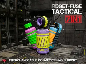 Fidget-Fuse Tactical 7-in-1 Snap-Fit Fidget Toy