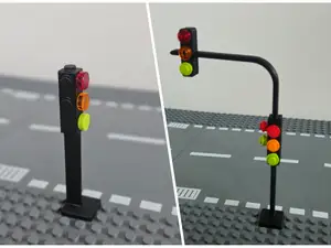 Ampel mit Ausleger für LEGOs & andere Noppensteine