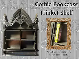 Gothic Bookcase Trinket Shelf