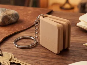 Open Book Keychain