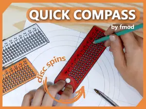 Quick Compass in 1mm Increments 20-124 /224 /300mm