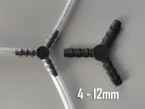 3-way Tube Connector - Metric - 4-12mm