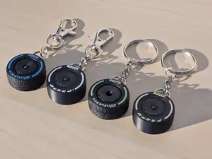 Modern F1 Wheel Keychain