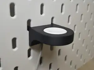 Ikea skadis Apple watch charger holder