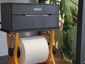 Thermal printer and roll stand - desk organiser
