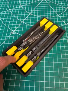 Gridfinity Jigsaw Blade Storage V2