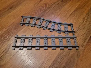 Building brick Train Track Straight & Curved Rails