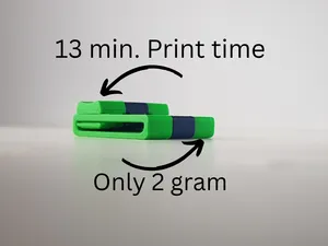 Air Slider Fidget/13 min. Print time/Only 2 gram