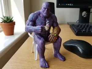 Thanos Tea Break on Plastic Chair  ( NO AMS )