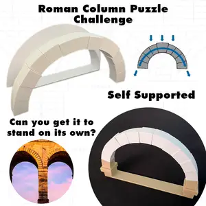 Roman Arch Puzzle - 3D Printed Column & Brick Set