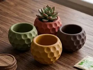 Organic Textured Mini Planter (No Supports)