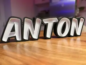 Anton LED Namenlampe Lightbox