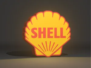 Shell Lightbox Vintage