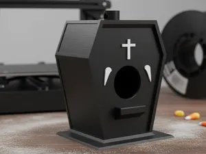 Coffin Bird House Halloween Special