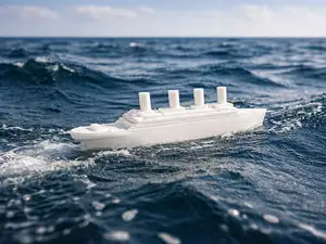 Titanic - Low Poly. White Star Line