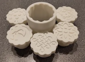Simple moon cake molds