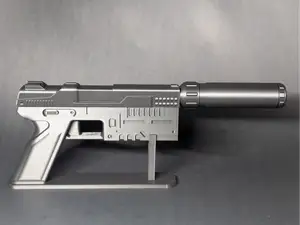 Sci fi Pistol with Suppressor