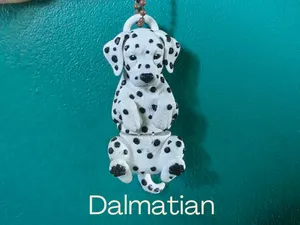 Dalmatian - Articulated dog keychain