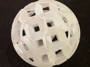 3D Honeycomb Ball - Free to Sell, No Supports