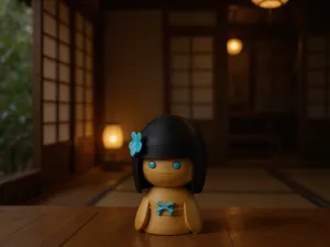 Kokeshi Doll – Modern Minimalist Sculpture