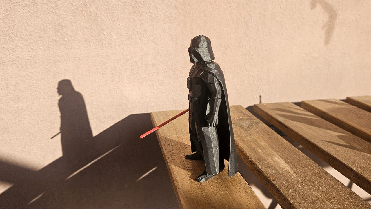 highly detailed Low Poly Darth Vader