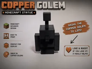 Minecraft Copper Golem Statue - NO AMS