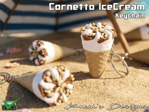 Cornetto Icecream Keychain