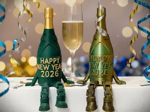 Happy New Year 2026 Bottle articulated