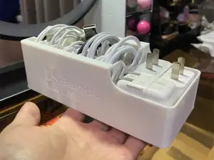 【优化加强】数据线收纳盒 便携充电头充电线收纳整理神器 理线器