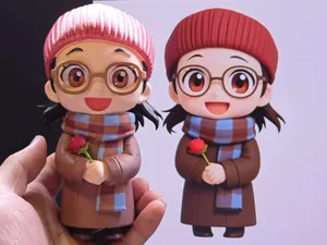 Статуэтка девушка с розой: 3D-модели для печати