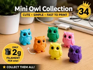 Mini Owl Fidget - Micro Zoo
