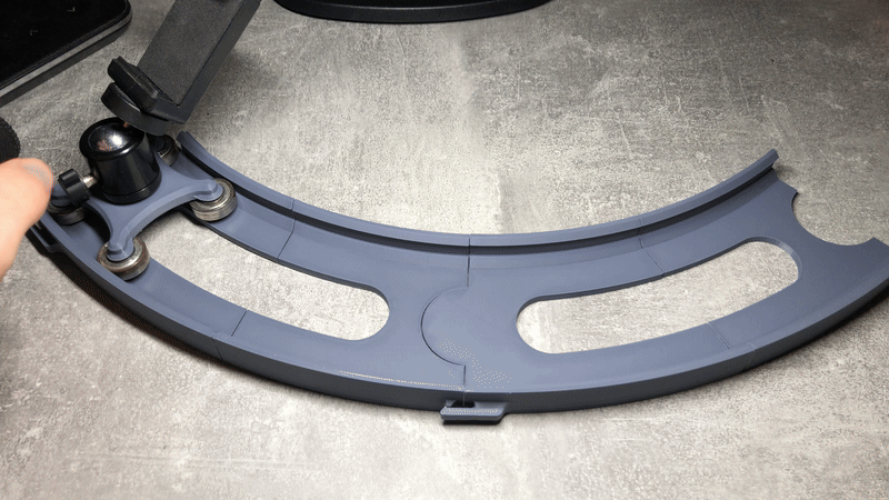Round camera slider