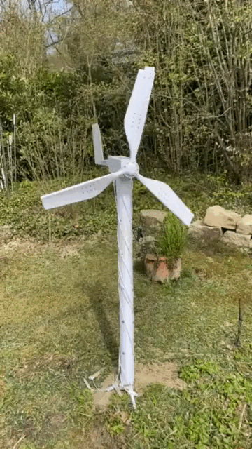 Neuer Mast Windturbine