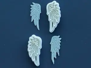 Angel Wings Polymer Clay Cutter Earrings Necklace
