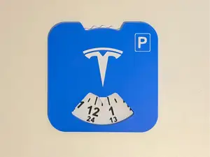 Tesla Parking disc/clock