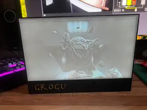 Grogu Oreo Lithophane mit Fach für Elektronik