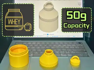 Funnel-Type Powder Container