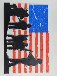 Soldier American Flag