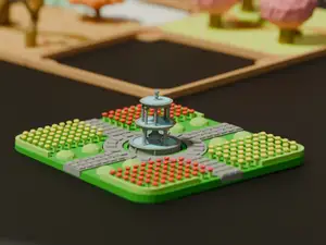 Mini Summer Theme Diorama - Modular Grid