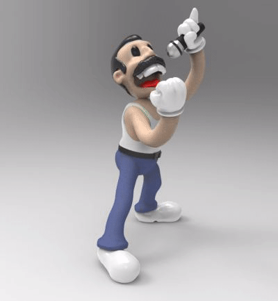 FREDDIE MERCURY CARTOON