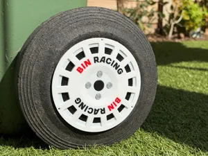 UK Wheelie bin OZ competition style wheel covers