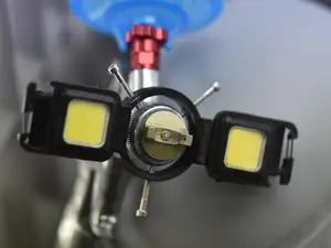 spray gun flashlight holder