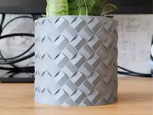 Geometric Wicker Plant pot and Planter - Vase mode