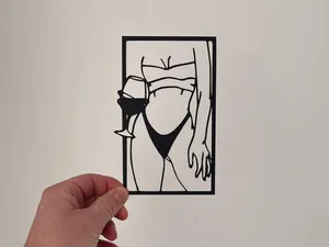 Frame - Woman With A Glasses Of Wine