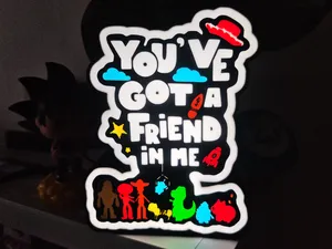 Toy Story Lamp - You've got a friend in me lamp